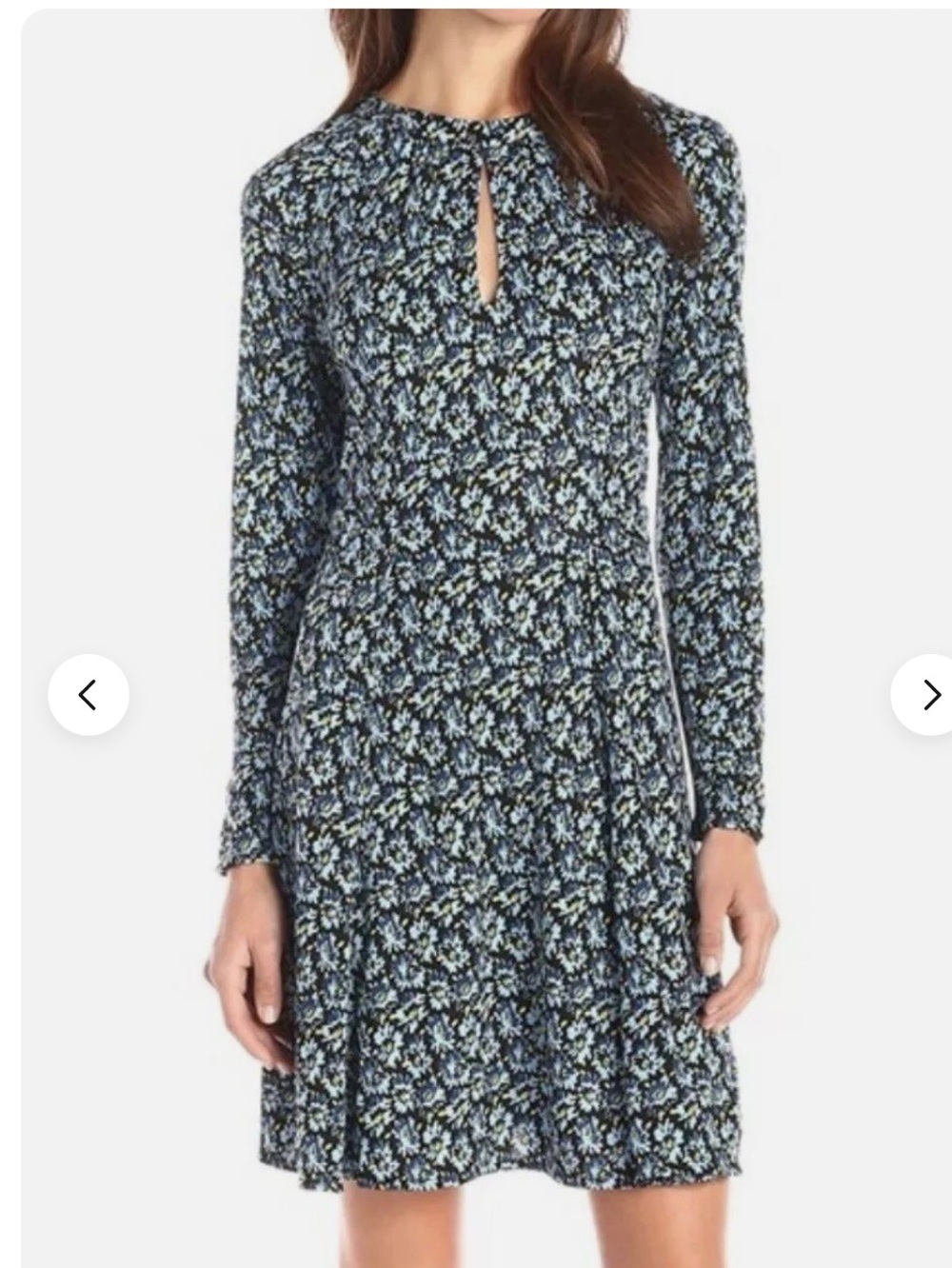 Juicy Courture Women's Daisies Floral  Long-Sleeve Dress Size S